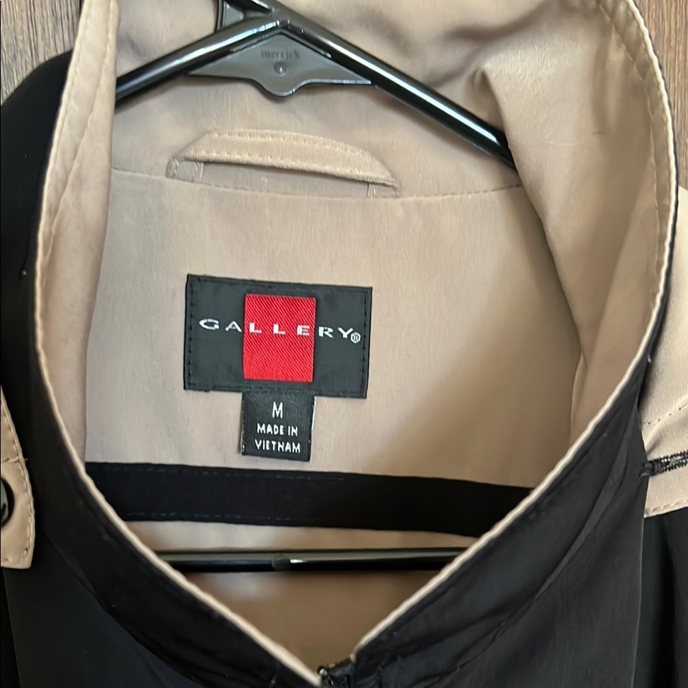 Gallery Black Raincoat